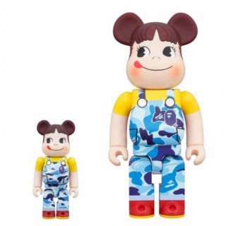 ベアブリック(BE@RBRICK)のBE@RBRICK BAPE(R) ペコちゃん 100％ & 400％ ブルー(フィギュア)