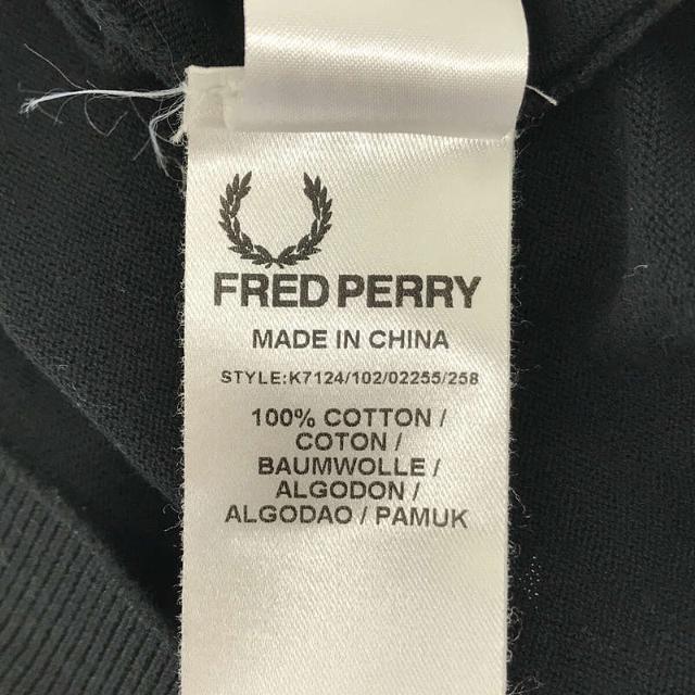 FRED PERRY(フレッドペリー)のFRED PERRY / フレッドペリー | ニットジャガード ポロシャツ | 38 | ブラック | メンズ メンズのトップス(Tシャツ/カットソー(半袖/袖なし))の商品写真