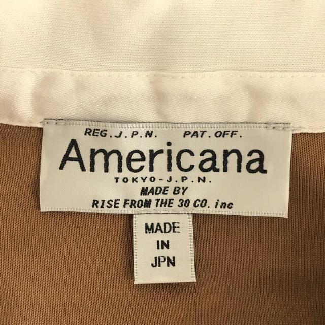 【美品】  Deuxieme Classe / ドゥーズィエムクラス | AMERICANA アメリカーナ RUGBY Tシャツ ラグビー ラガー シャツ | F | ブラウン / ネイビー | レディース 4