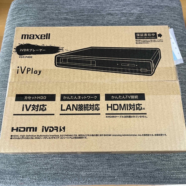 maxell(マクセル)のmaxell iVプレーヤー カセットハードディスクiV再生機 VDR-P400 スマホ/家電/カメラのテレビ/映像機器(その他)の商品写真