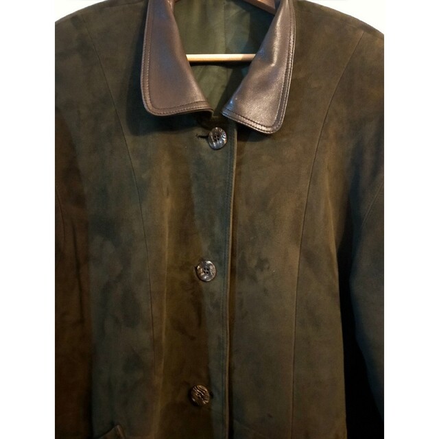 【ラム本革100%】スタンダードコート レディースのジャケット/アウター(ロングコート)の商品写真