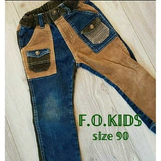 エフオーキッズ(F.O.KIDS)のF.O.KIDS デニム & ゴーデュロイパンツ 90 子供服(その他)