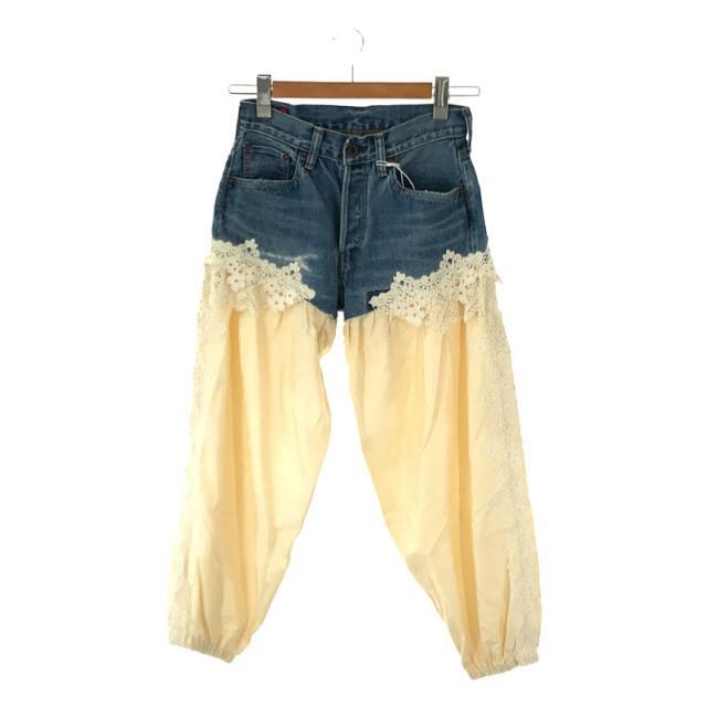【新品】 BRU NA BOINNE / ブルーナボイン | タグ付き フラワーレース 切替 ドッキング デニム パンツ | 00/S | インディゴ/ナチュラル | レディース | フリマアプリ ラクマ