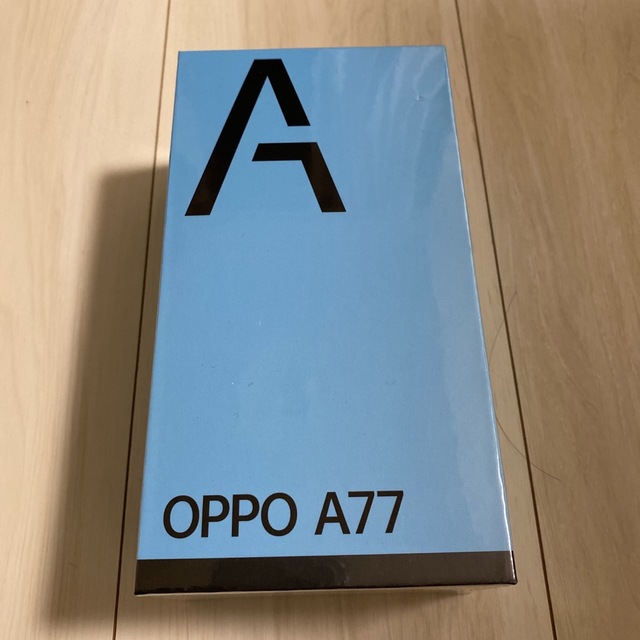スマートフォン本体OPPO A77 ブルー SIMフリー