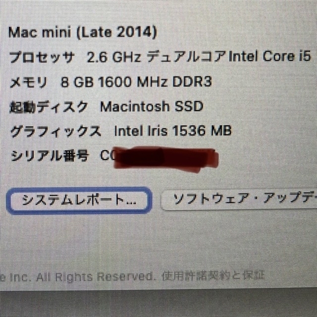 Apple(アップル)のMac mini (2014) HD1TB/8GB/Core i5 スマホ/家電/カメラのPC/タブレット(デスクトップ型PC)の商品写真