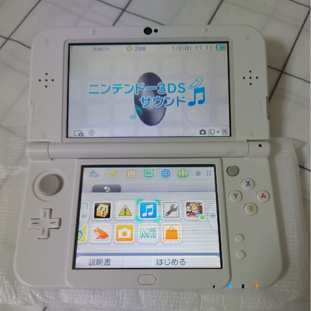 NEWニンテンドー3DS LL パールホワイト　極美品