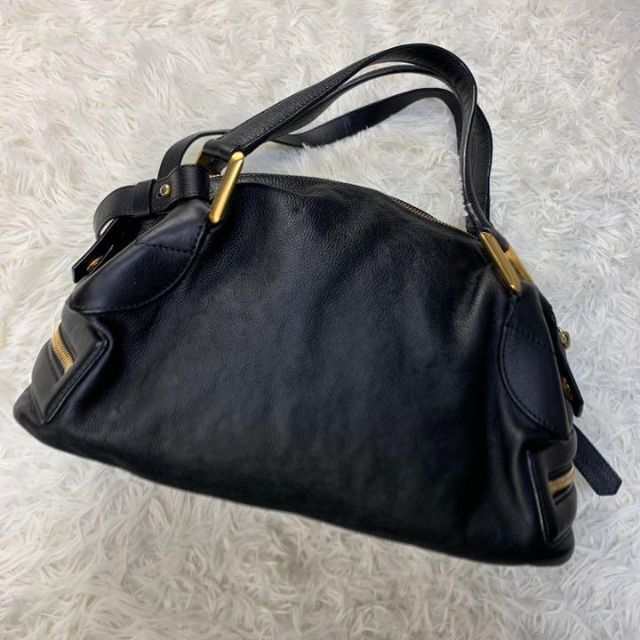 Chloe(クロエ)のchloe クロエ レザー ショルダーバッグ ハンドバッグ  ブラック 2way レディースのバッグ(ショルダーバッグ)の商品写真