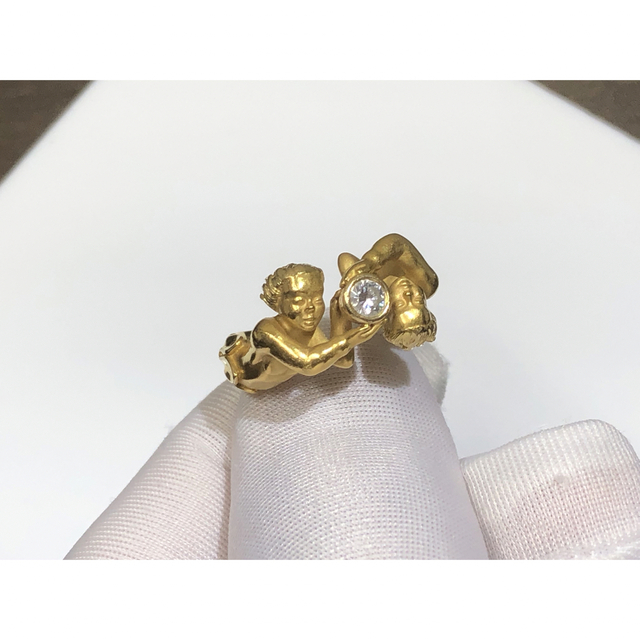 高価値】 カレライカレラ ダイヤ リング K18YG 11# リング(指輪