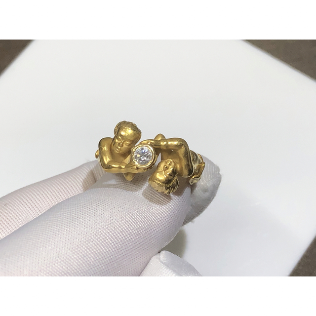 高価値】 カレライカレラ ダイヤ リング K18YG 11# リング(指輪