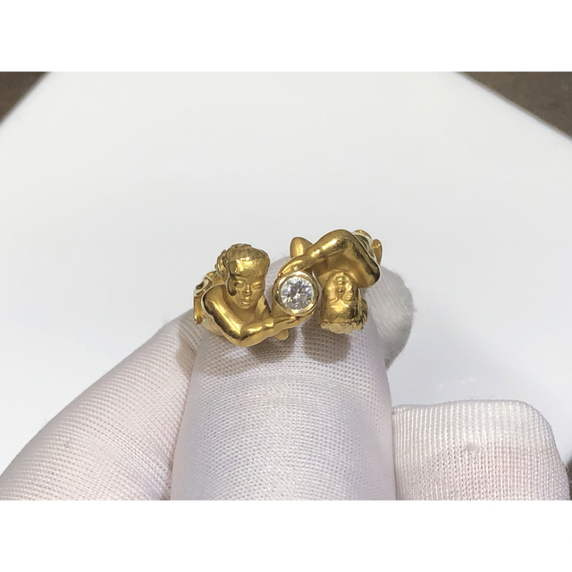 高価値】 カレライカレラ ダイヤ リング K18YG 11# リング(指輪