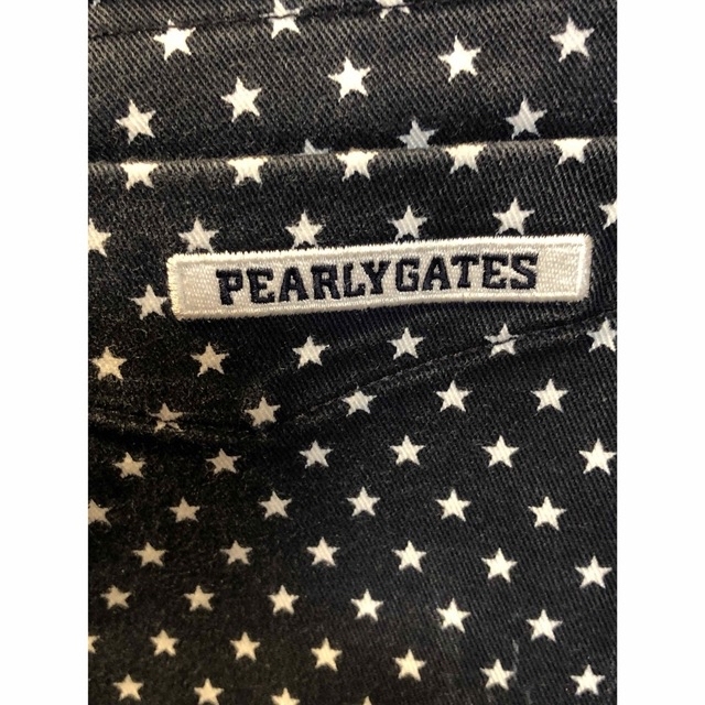 PEARLY GATES(パーリーゲイツ)の秋冬向　PEARLY GATES プラスヒート 星柄ストレッチパンツ サイズ:4 スポーツ/アウトドアのゴルフ(ウエア)の商品写真