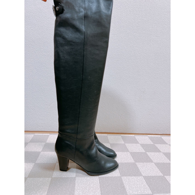 黒い革のブーツ（22cm） 1