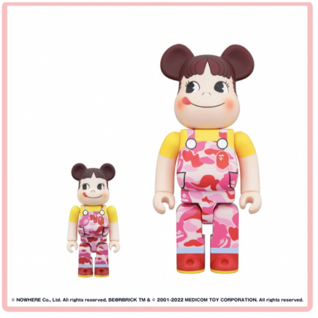 BE@RBRICK BAPE(R) ペコちゃん 100％ & 400％ PINK