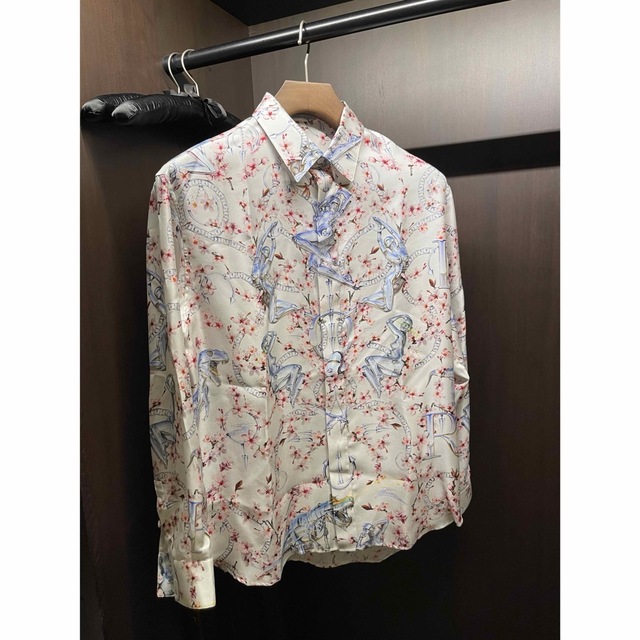 シャツ 19fw Dior x Sorayama hajime silk shirts