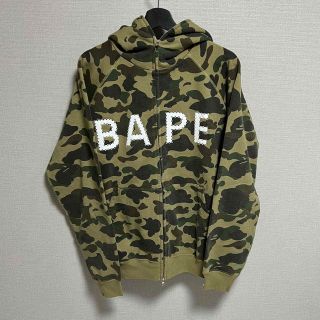 アベイシングエイプ(A BATHING APE)のBAPE パーカー カモフラ スワロフスキー 初期 NIGO エイプ(パーカー)