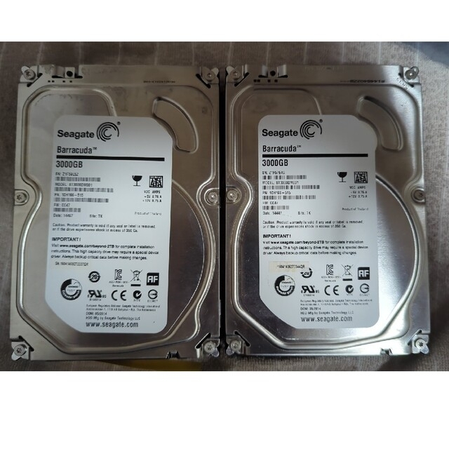 HDD 3.5inch 3TB*2 計6TB