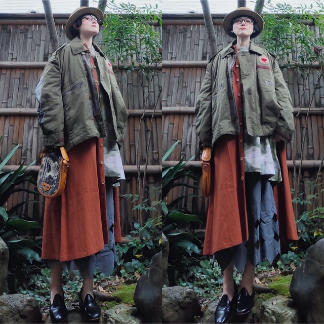 YAECA - 日本製 ヤエカ YAECA 新品タグ付き 草木染 柿染 YAECA - 日本製 ヤエカ YAECA 新品タグ付き 草木染 柿染