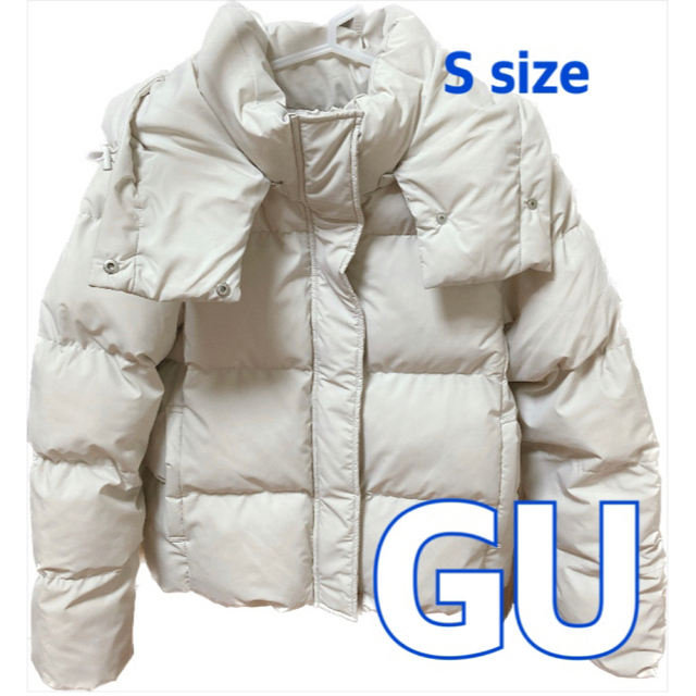 GU(ジーユー)の12/2お値下げ⭐︎  GU ヒートパテッドブルゾン　S  ナチュラル レディースのジャケット/アウター(ブルゾン)の商品写真