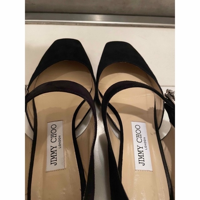 JIMMY CHOO(ジミーチュウ)のJimmy Choo ジミーチュウ　スクエアフラットシューズ  37 レディースの靴/シューズ(バレエシューズ)の商品写真