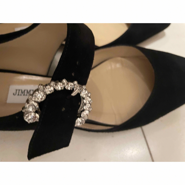 JIMMY CHOO(ジミーチュウ)のJimmy Choo ジミーチュウ　スクエアフラットシューズ  37 レディースの靴/シューズ(バレエシューズ)の商品写真