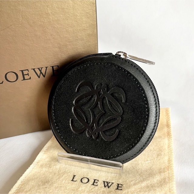 大人気 未使用】ロエベ Loewe コインケース ブラック アナグラム