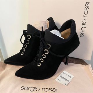 セルジオロッシ(Sergio Rossi)のsergio rossi  sr Milano レースアップショートブーツ　35(ブーティ)