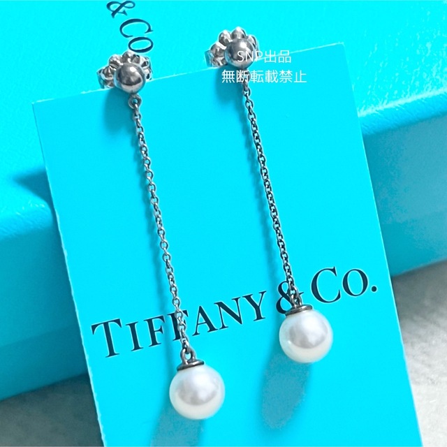 売れ筋がひ! Tiffany 美品 ティファニー パールドロップピアス