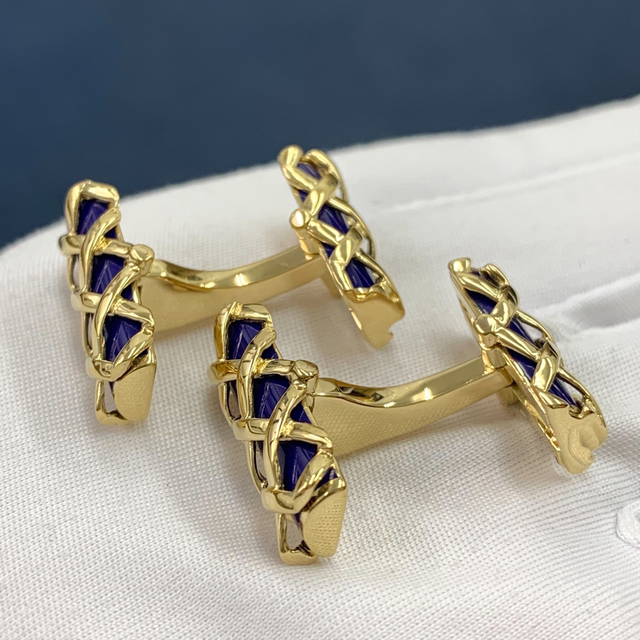 ティファニー カフス TIFFANY&Co. カフリンクス カフスボタン K18