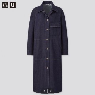 ユニクロ(UNIQLO)のUNIQLO U デニムシャツコート(ロングワンピース/マキシワンピース)