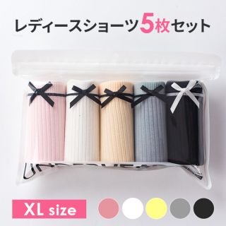 コットン 大人気 女性用 ＸＬサイズ 5色 ショーツ カワイイ 5枚セット (ショーツ)