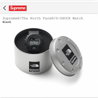 シュプリーム(Supreme)のsupreme north face GSHOCK ブラック(腕時計(デジタル))