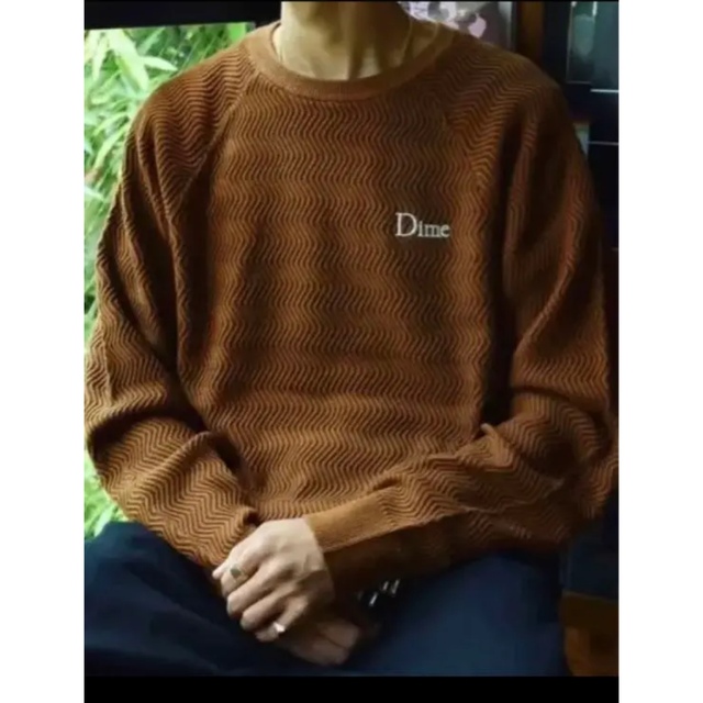 Dime wave Knit sweater 22aw