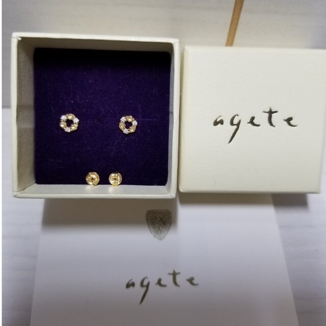 限定30%OFF agete ダイヤモンド サークルピアス k18の通販 by yuksonj