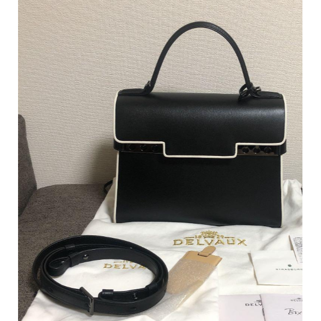 美品】DELVAUXデルヴォータンペートMMバッグブラック黒 | remark