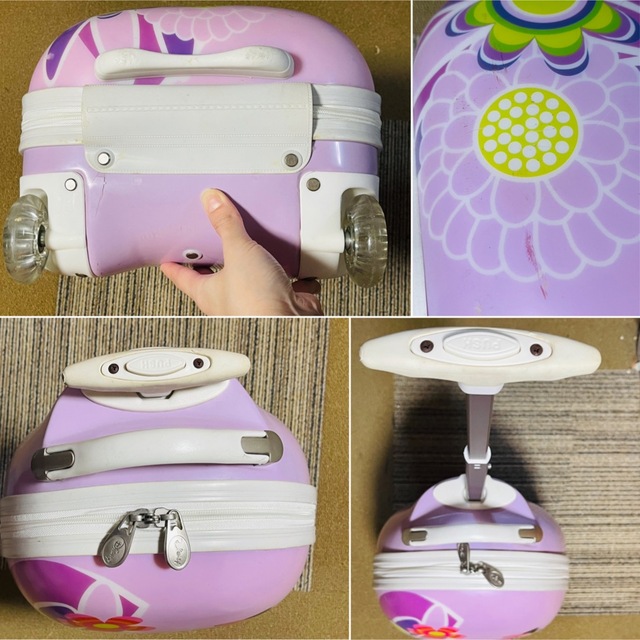 Disney(ディズニー)の状態考慮　ミニーマウス　スーツケース　ゴロゴロ　パープルピンク レディースのバッグ(スーツケース/キャリーバッグ)の商品写真