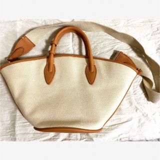 ザラ(ZARA)のZARA 2wayハンドバッグ　キャンパス(トートバッグ)