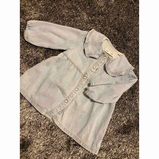 ザラキッズ(ZARA KIDS)のZARAbaby デニムワンピース(ワンピース)