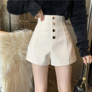 ハイウエスト ショートパンツ ボトムス オルチャン ガーリー 韓国 M