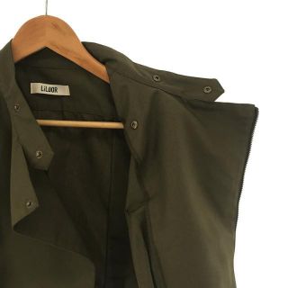 【美品】 LiLDOR / リルダール | workout riders jacket ワークアウト ライダースジャケット　teshioni |  カーキ | レディース