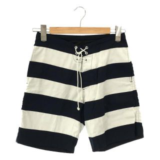 【新品】  NALUTO TRUNKS / ナルトトランクス | 7fix WALK SHORTS ボーダーショーツ ハーフパンツ | 28 | ネイビー/ホワイト | メンズ(その他)