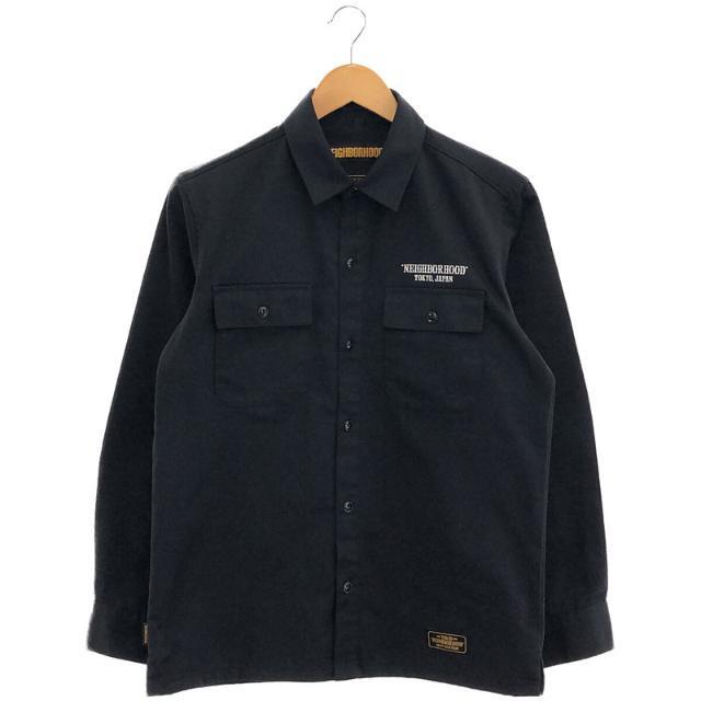 Tシャツ/カットソー(七分/長袖)【美品】  NEIGHBOR HOOD / ネイバーフッド | CLASSIC WORK/EC-SHIRT.LS  191TSNH-SHM01 クラシック ワーク シャツ | S | ネイビー | メンズ