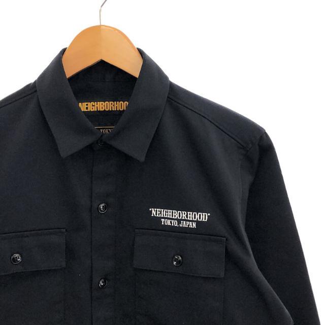 【美品】 NEIGHBOR HOOD / ネイバーフッド | CLASSIC WORK/EC-SHIRT.LS 191TSNH-SHM01 クラシック ワーク シャツ | S | ネイビー | メンズ