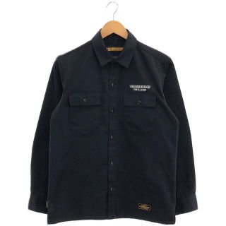 ネイバーフッド(NEIGHBORHOOD)の【美品】  NEIGHBOR HOOD / ネイバーフッド | CLASSIC WORK/EC-SHIRT.LS  191TSNH-SHM01 クラシック ワーク シャツ | S | ネイビー | メンズ(Tシャツ/カットソー(七分/長袖))