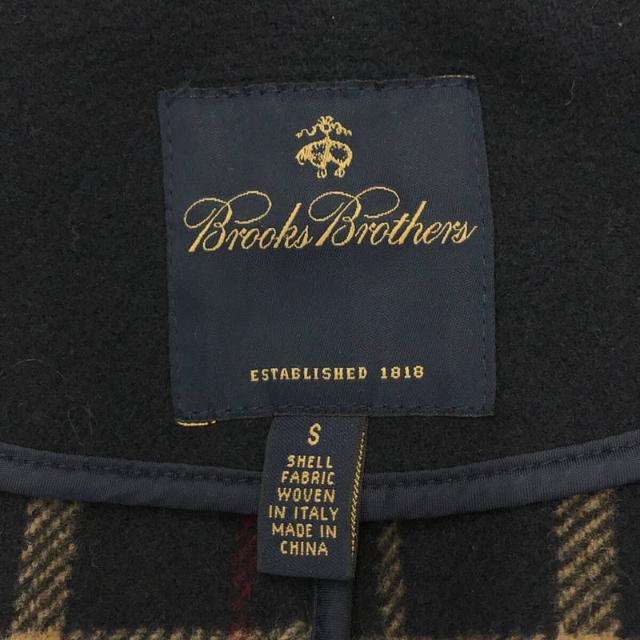 Brooks Brothers(ブルックスブラザース)のBROOKS BROTHERS / ブルックスブラザーズ | 取外し可 フード付き ウール ロング ダッフル コート | S | ネイビー | レディース レディースのジャケット/アウター(その他)の商品写真