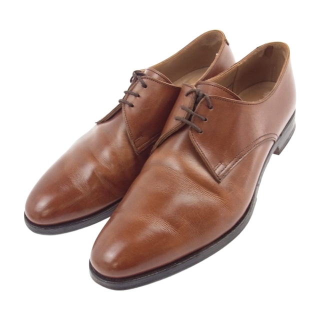 CROCKETT&JONES クロケットアンドジョーンズ ドレスシューズ 20161 SUBS品 Wimborne 2 ウィンボーン プレーントゥ レザー ビジネスシューズ ブラウン系 6.5