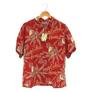 サンサーフ(Sun Surf)の【新品】  SUN SURF / サンサーフ | 2020SS | S/S RAYON HAWAIIAN SHIRT "PINEAPPLE PASSION" アロハシャツ | L | レッド | メンズ(Tシャツ/カットソー(半袖/袖なし))