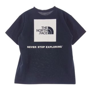 ザノースフェイス(THE NORTH FACE)のTHE NORTH FACE ノースフェイス Ｔシャツ NT31957 S/S Square Logo Tee スクエア ロゴ Tシャツ ネイビー系 S【中古】(シャツ)