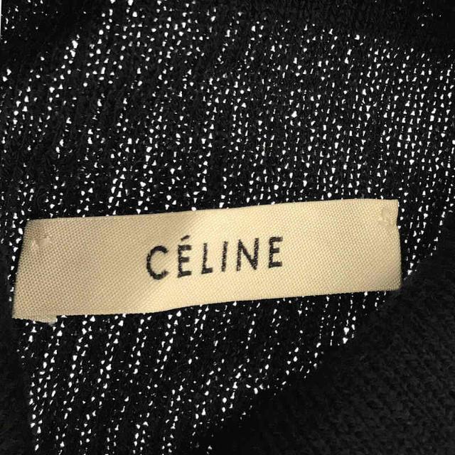 【美品】  CELINE / セリーヌ | フィービー期 ラミーシルク ノースリーブタートルネックニット | XS | ネイビー | レディース 4