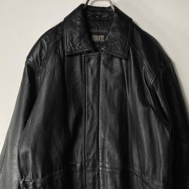 80's ラムレザー 本革 野村訓一 カーコート 菅田将暉 ハーフコート