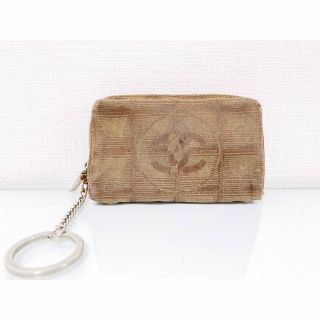 シャネル(CHANEL)のCHANELカーキカード入れキーケース小物入れコインケースシャネルポーチ(ポーチ)